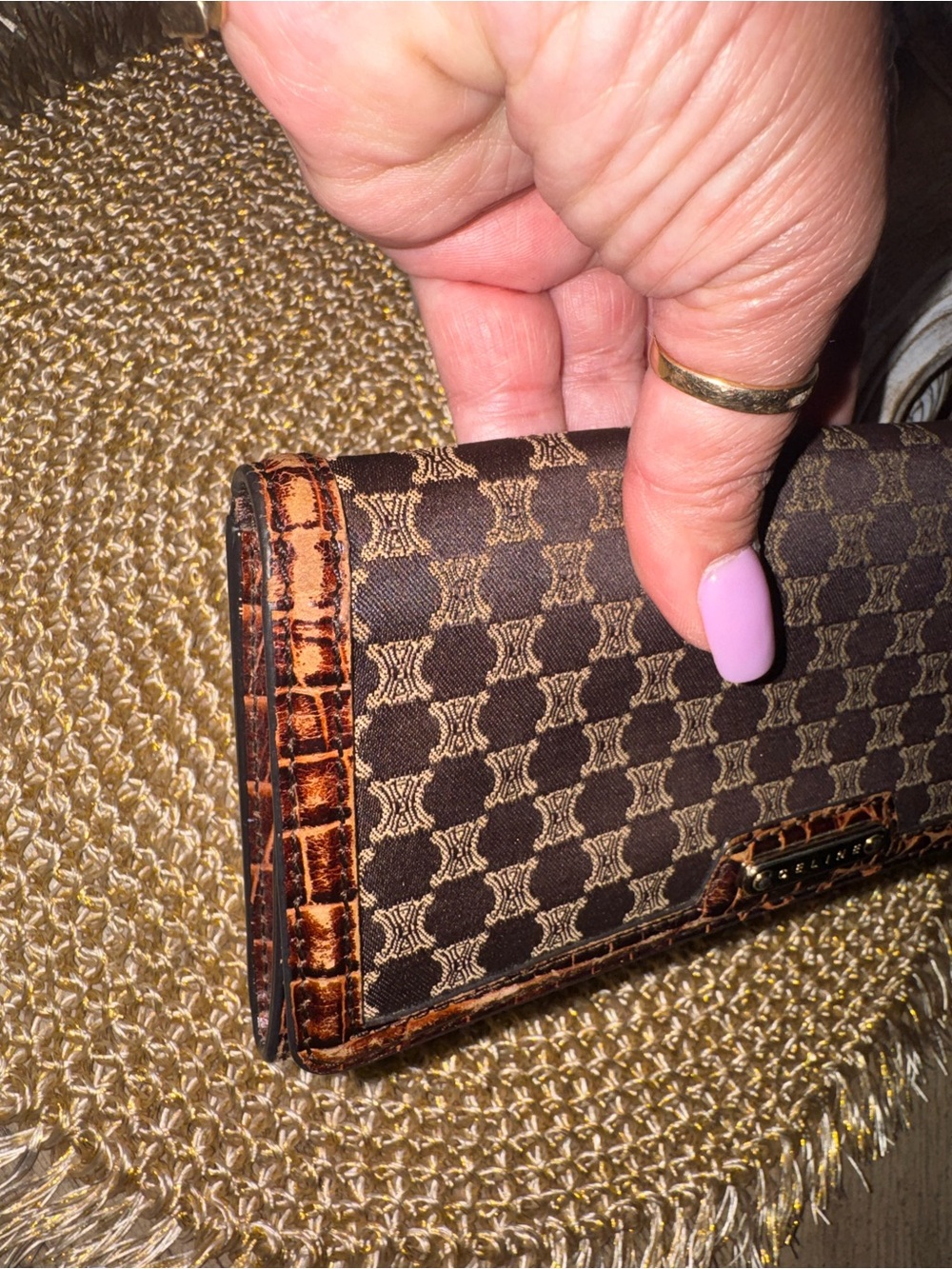 Celine Brown Monogram Continental Wallet in Good Preloved Condition ⭐️ - Picture 7 of 9